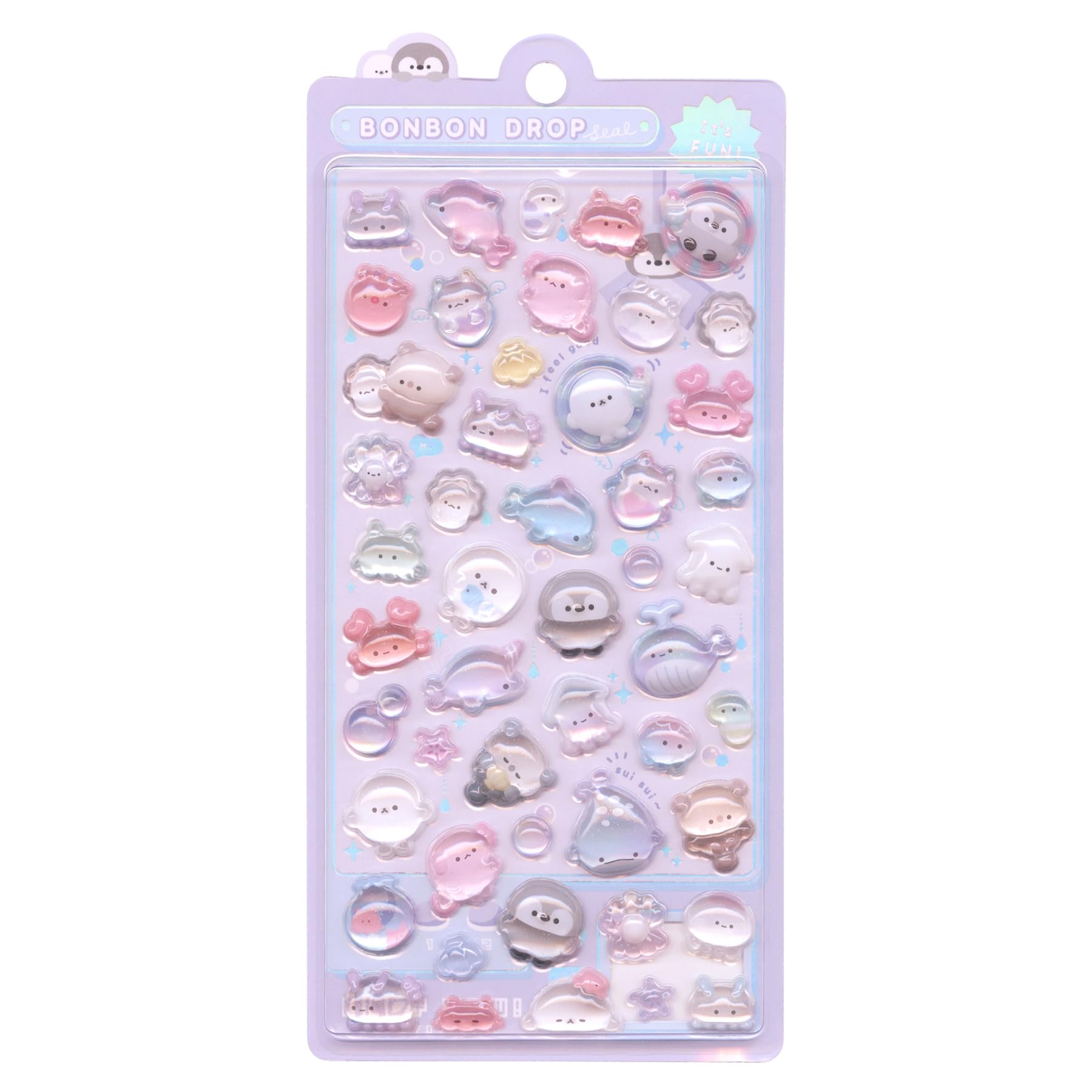 【正規品】ぷかぷかボンボン Amazon | ボンボンドロップシール【ぷかぷかボンボン】立体 81183